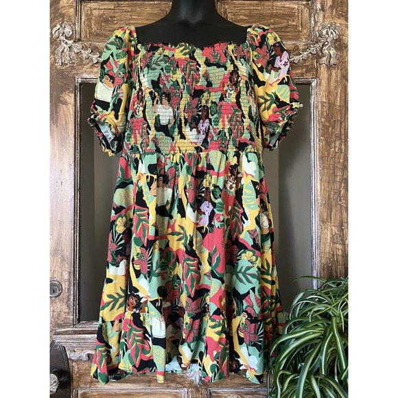 Disney Encanto Floral Twirl Dress With‎ Pockets Size 3x - Picture 1 of 9